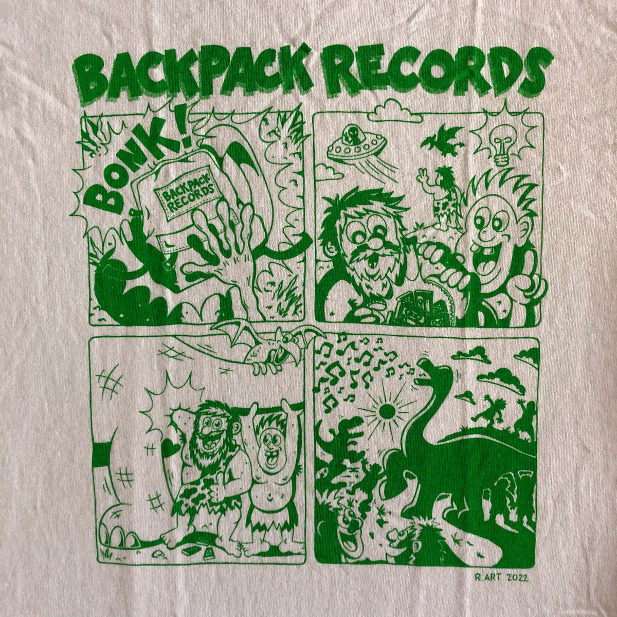 Backpack Records T-Shirt - How Music Came To Earth